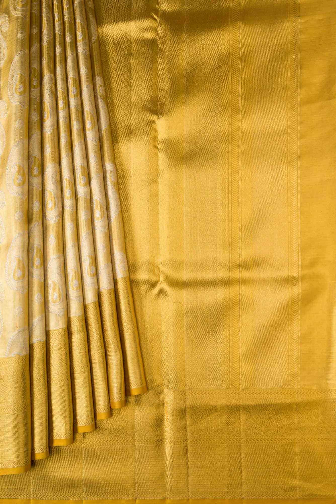Gold Kanchipuram Tissue Silk Saree