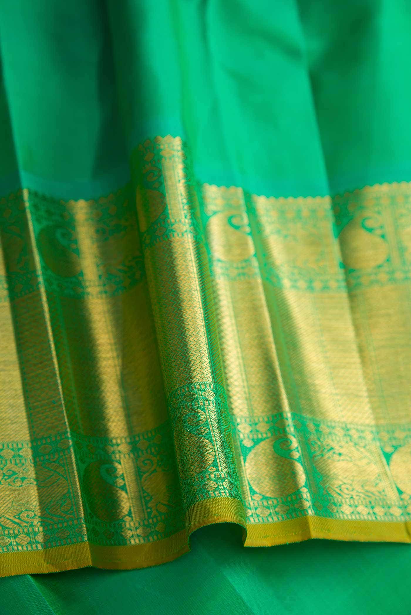 Gold Kanchipuram Silk Saree