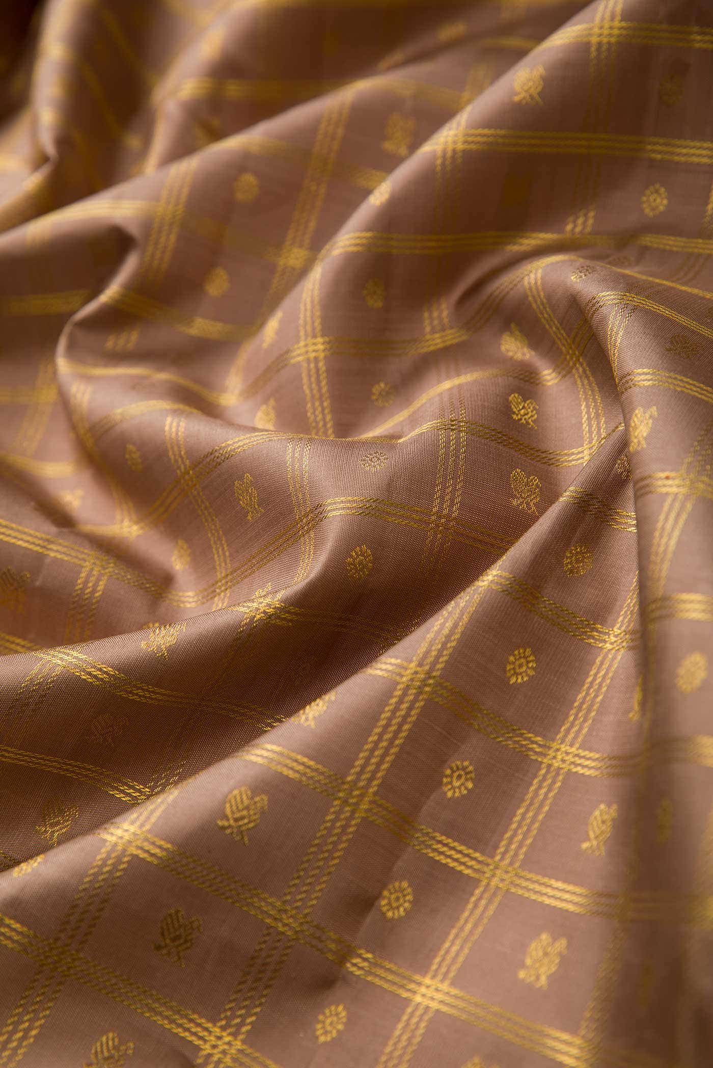 Gold Kanchipuram Silk Saree