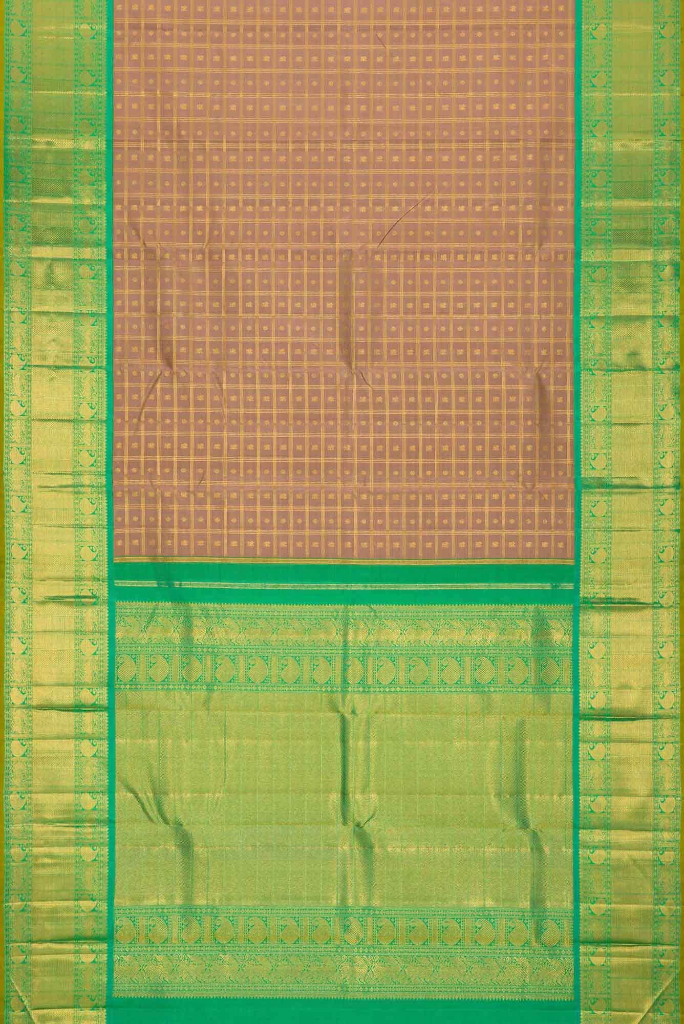 Gold Kanchipuram Silk Saree