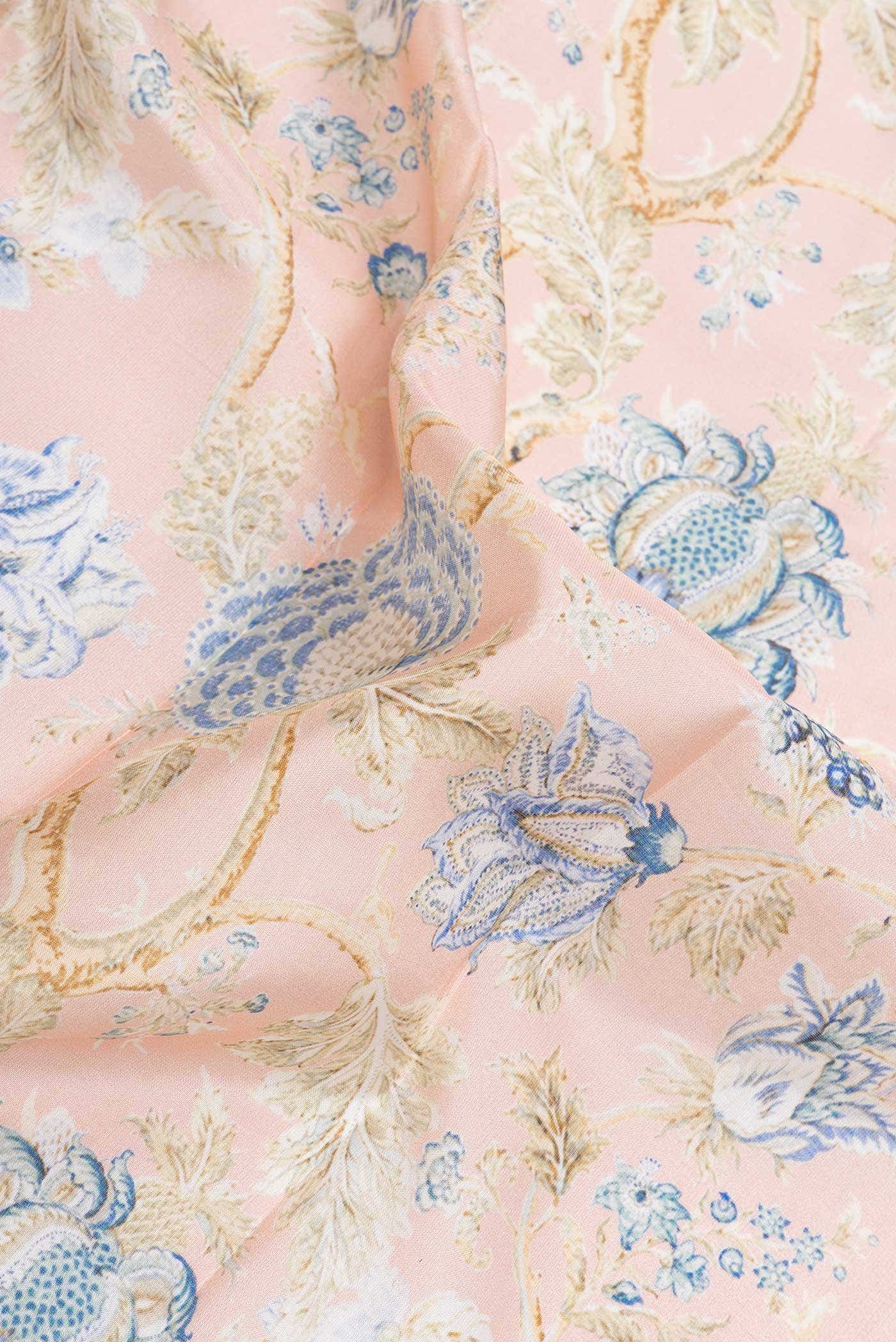 Peach Kanchipuram Silk Saree