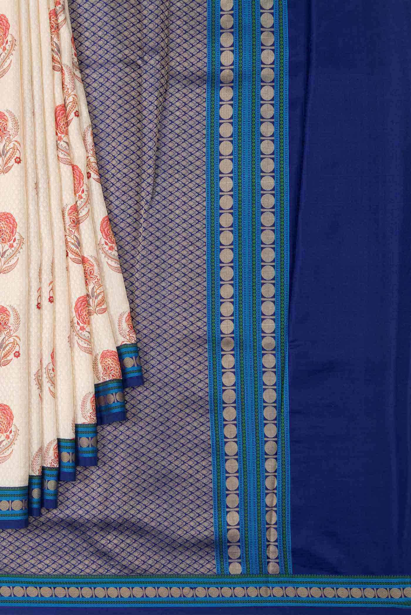Sandal Kanchipuram Silk Saree
