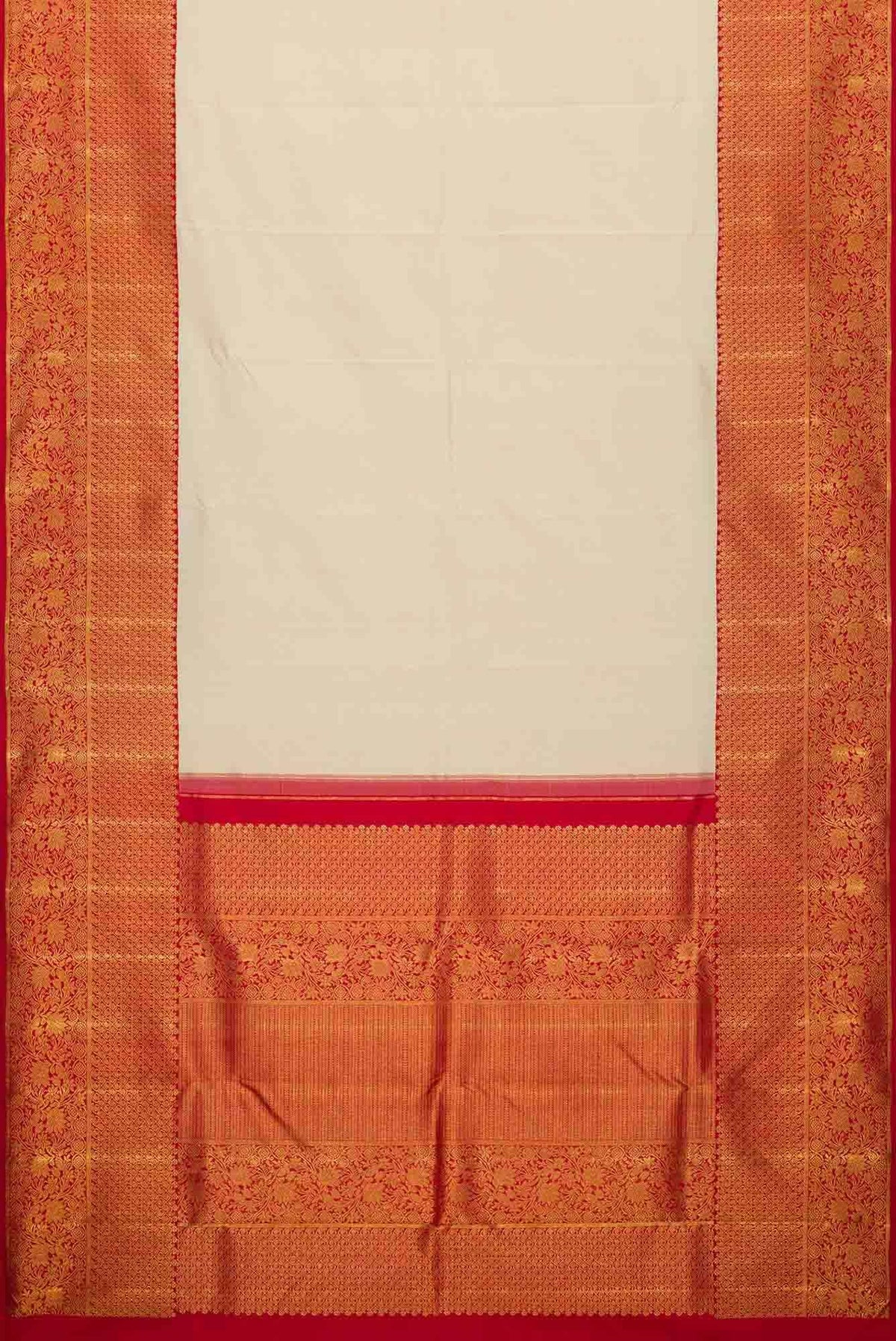Pure Silk Pure Zari Sandal Dual Tone Kanjivaram Saree