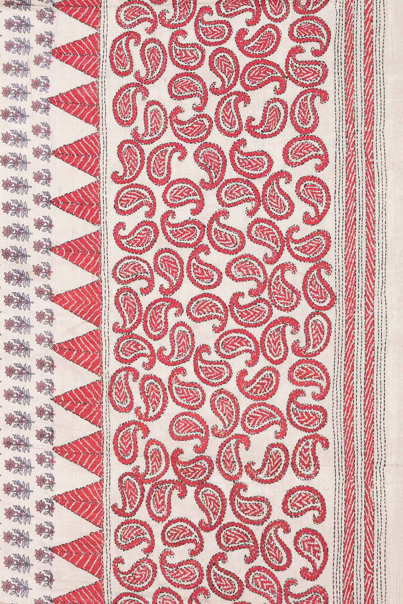 Beige Dual Tone Tussar Silk Saree