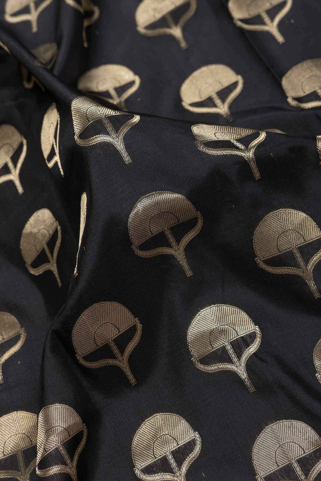 Black Banarasi Silk Saree