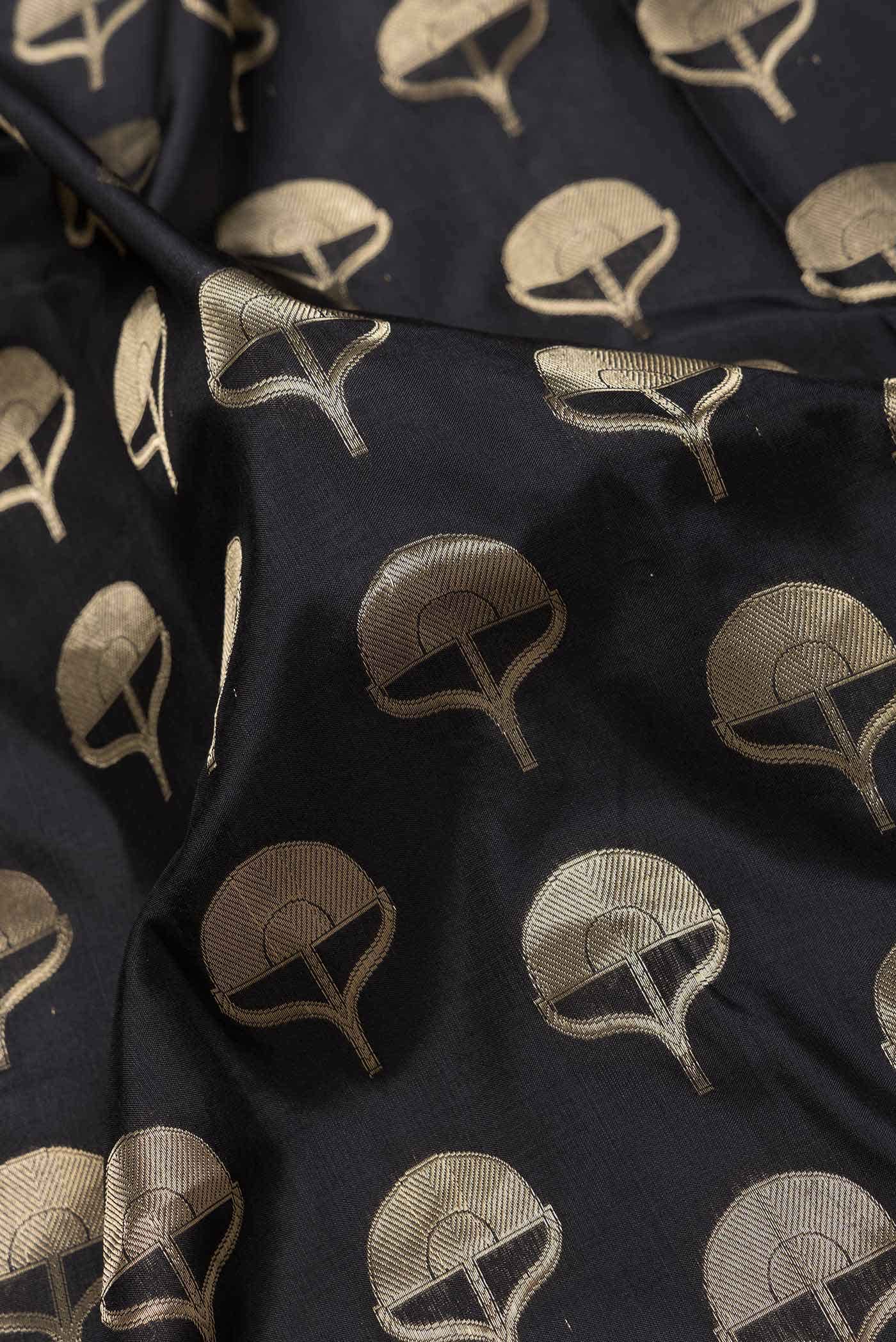 Black Banarasi Silk Saree