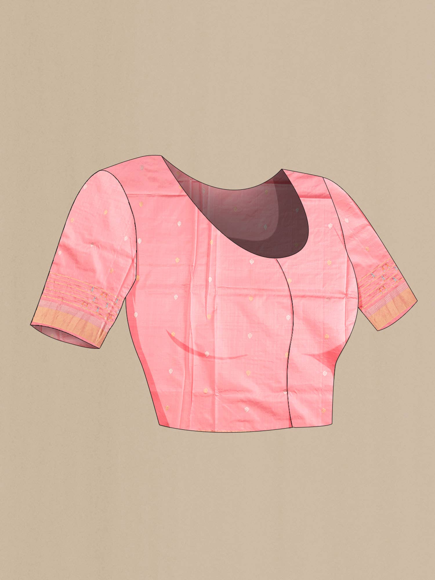 Pink Banarasi Silk Saree