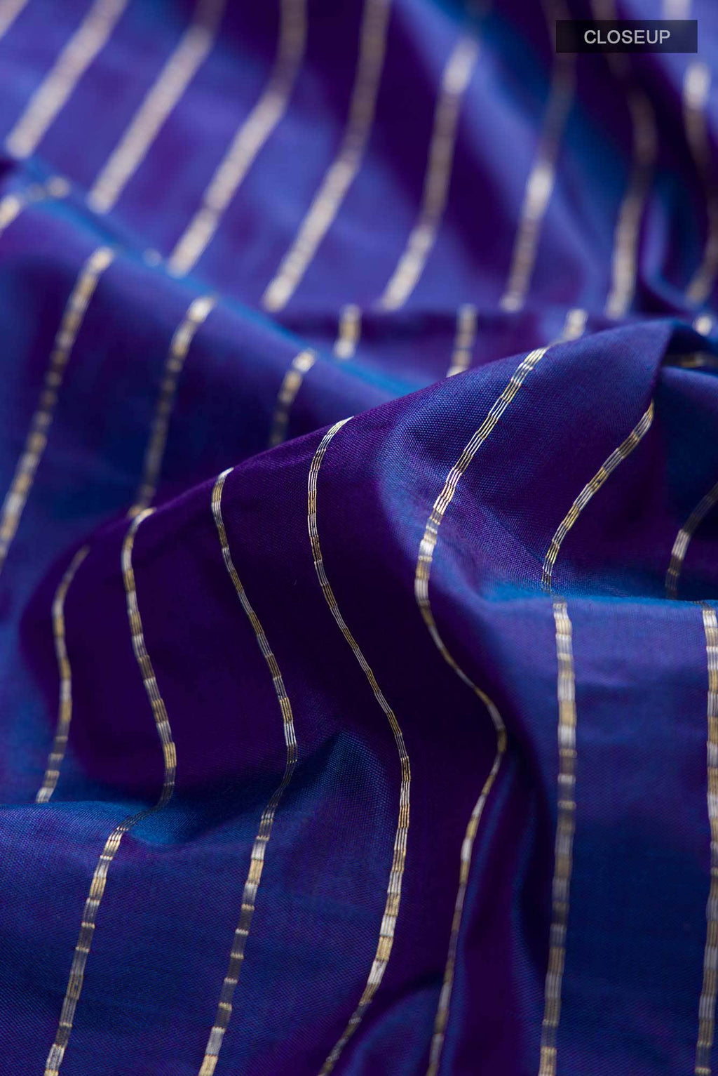 Blue Blended Banarasi Silk Saree