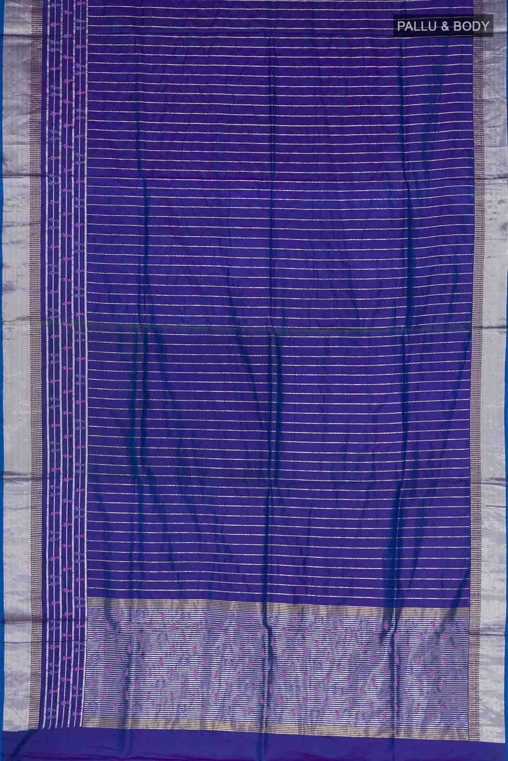 Blue Blended Banarasi Silk Saree