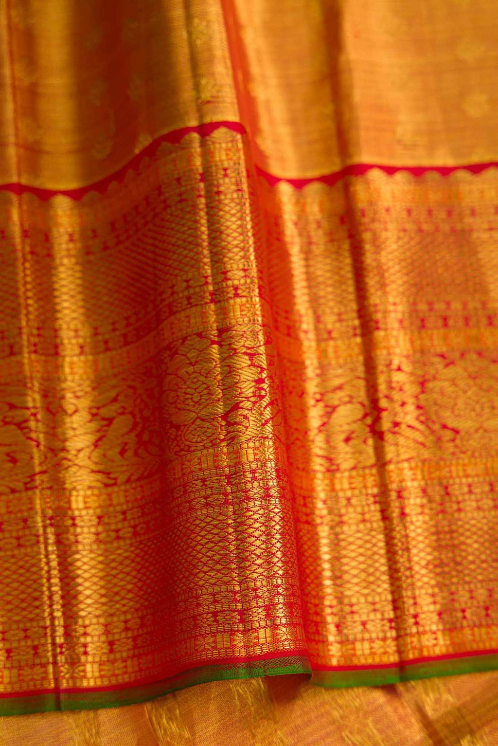 Green Kanchipuram Tissue Silk Saree