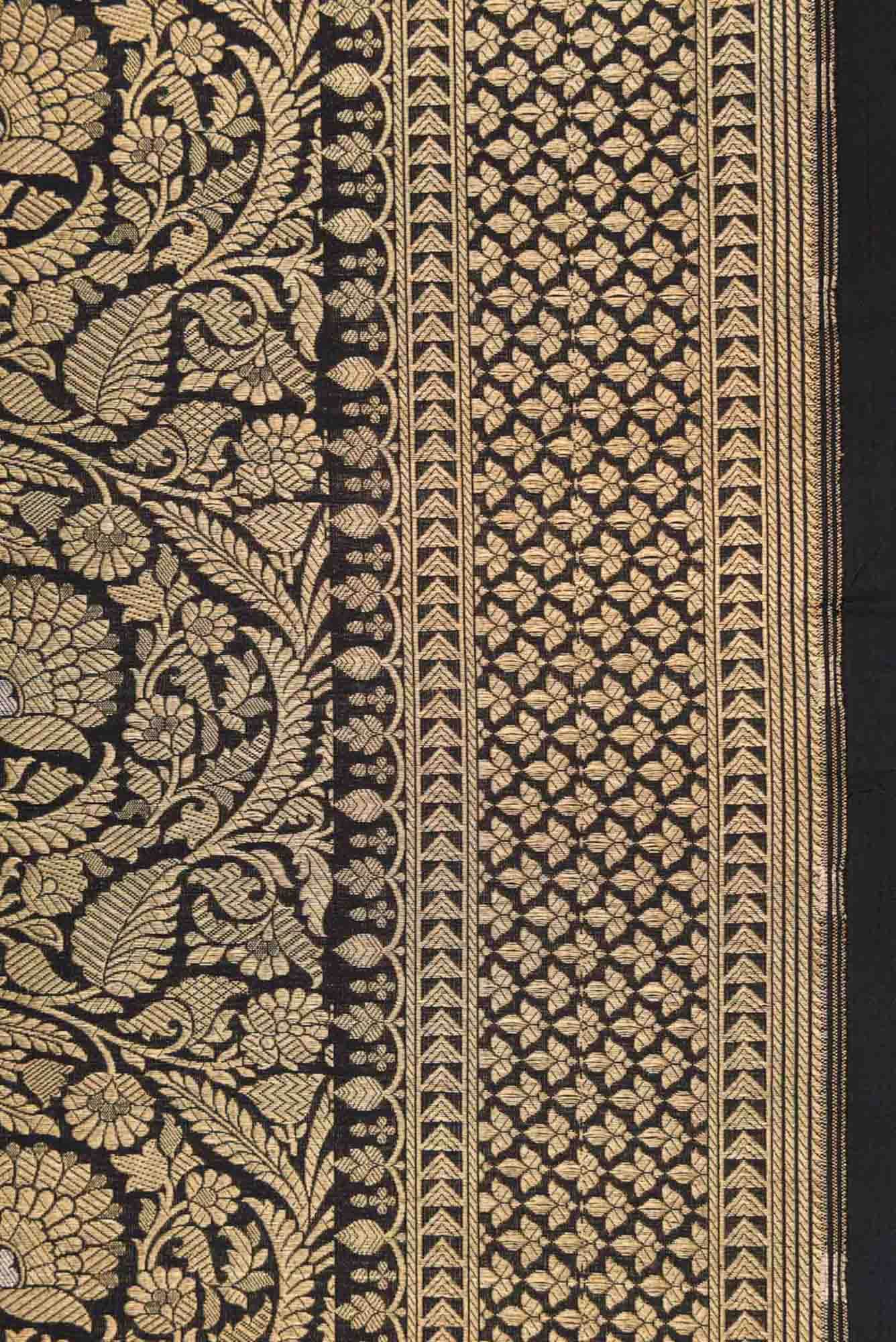 Black Dual Tone Banarasi Silk Saree