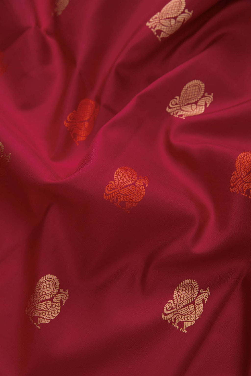 Maroon Dual Tone Kanchipuram Silk Saree