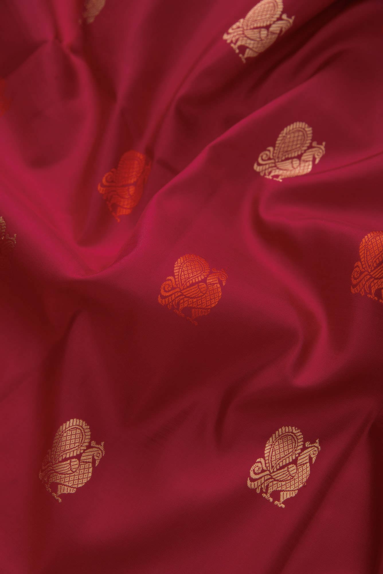 Maroon Dual Tone Kanchipuram Silk Saree