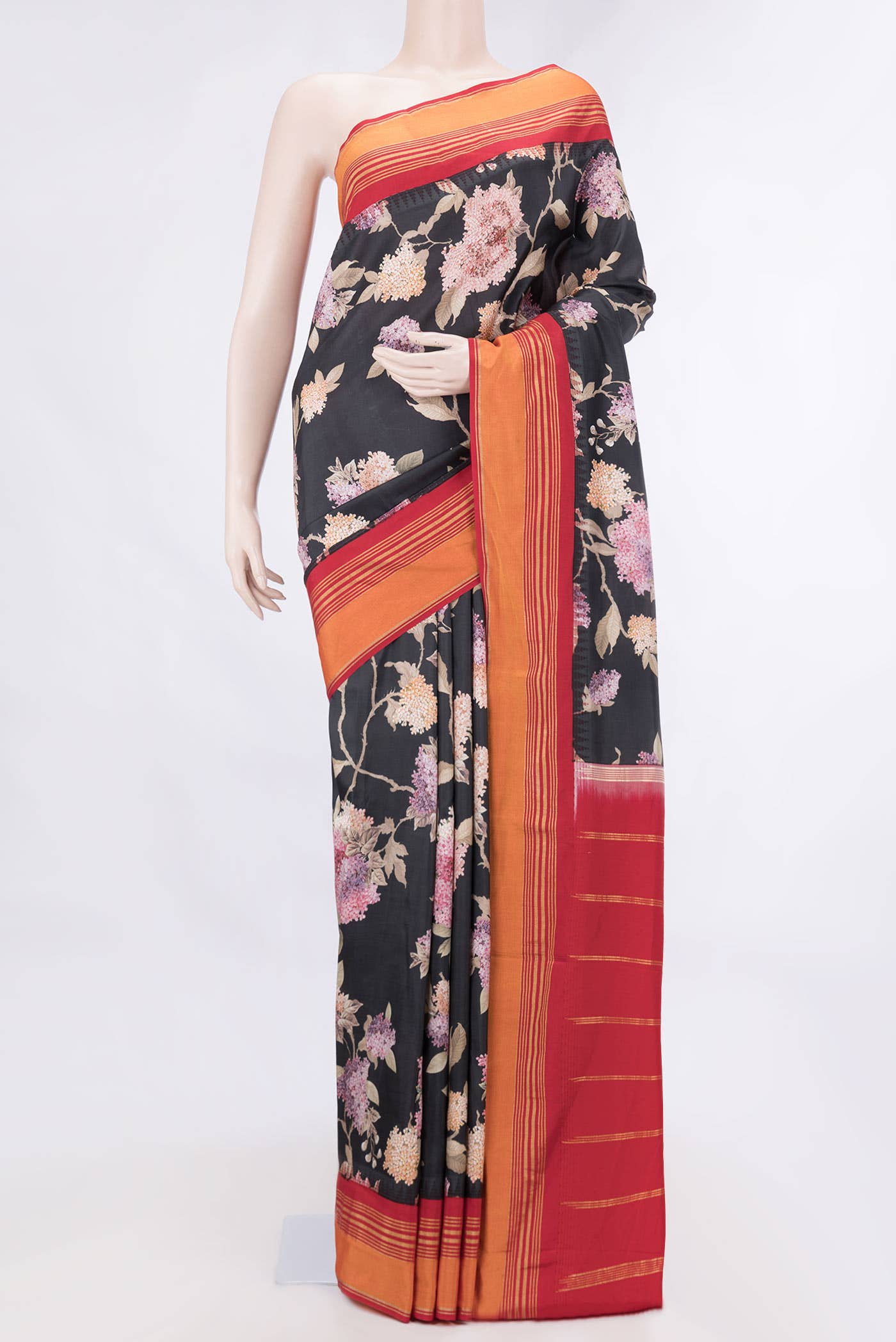 Black Kanchipuram Silk Saree