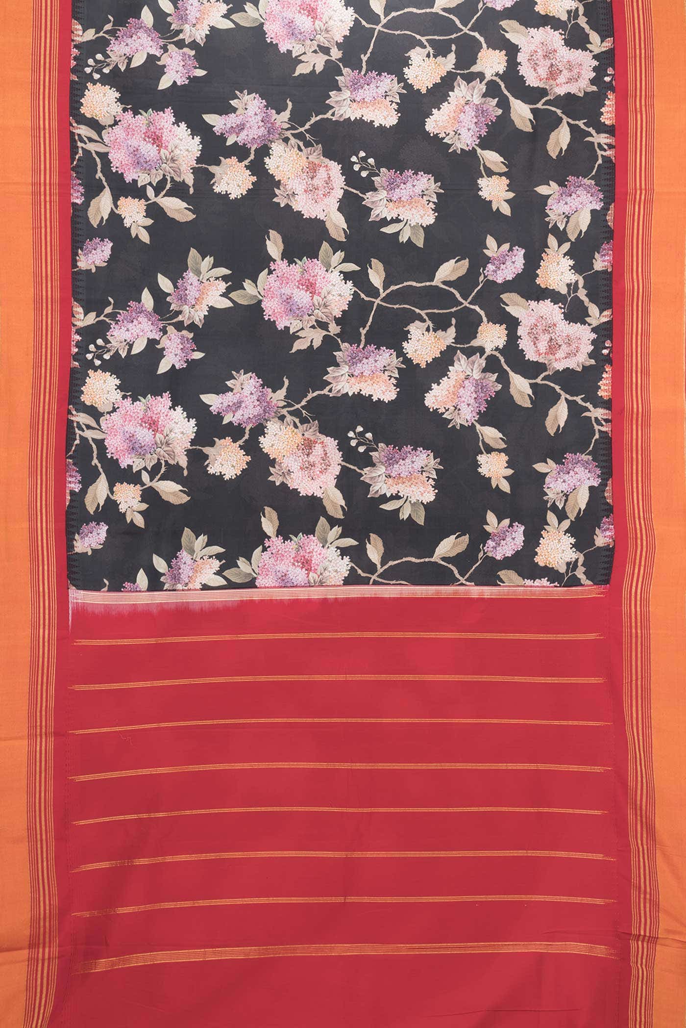 Black Kanchipuram Silk Saree
