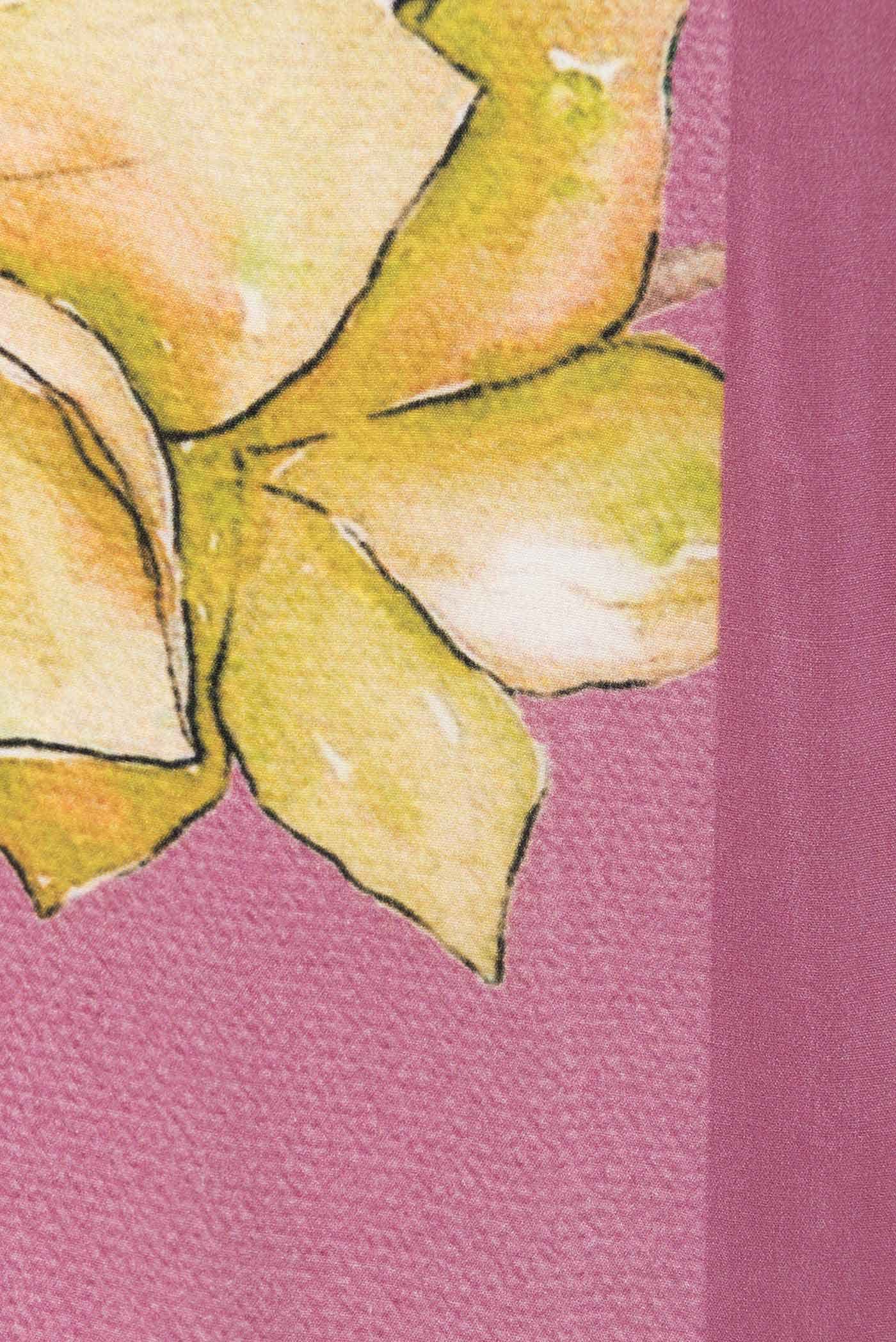 Pink Mysore Crepe Saree