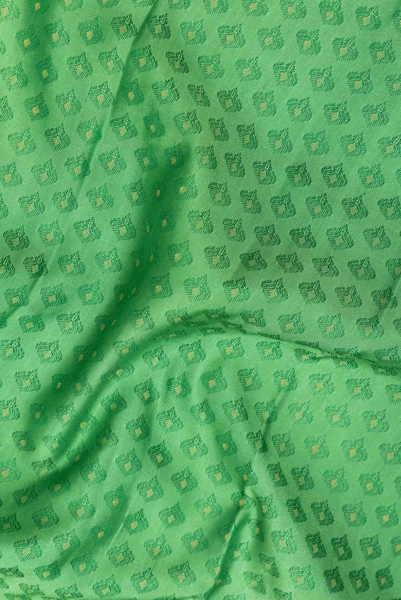 Green Dual Tone Kanchipuram Silk Saree