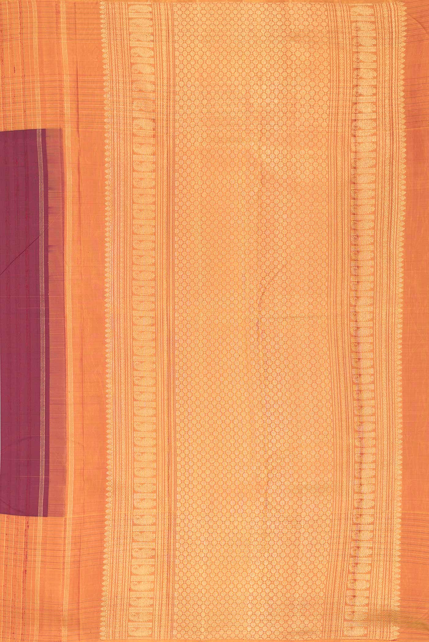 Maroon Dual Tone Kanchipuram Silk Saree