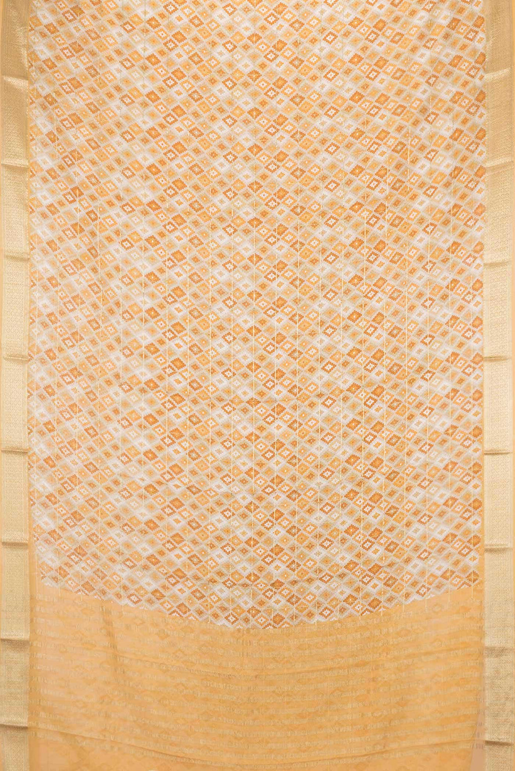Beige Dual Tone Mysore Georgette Saree