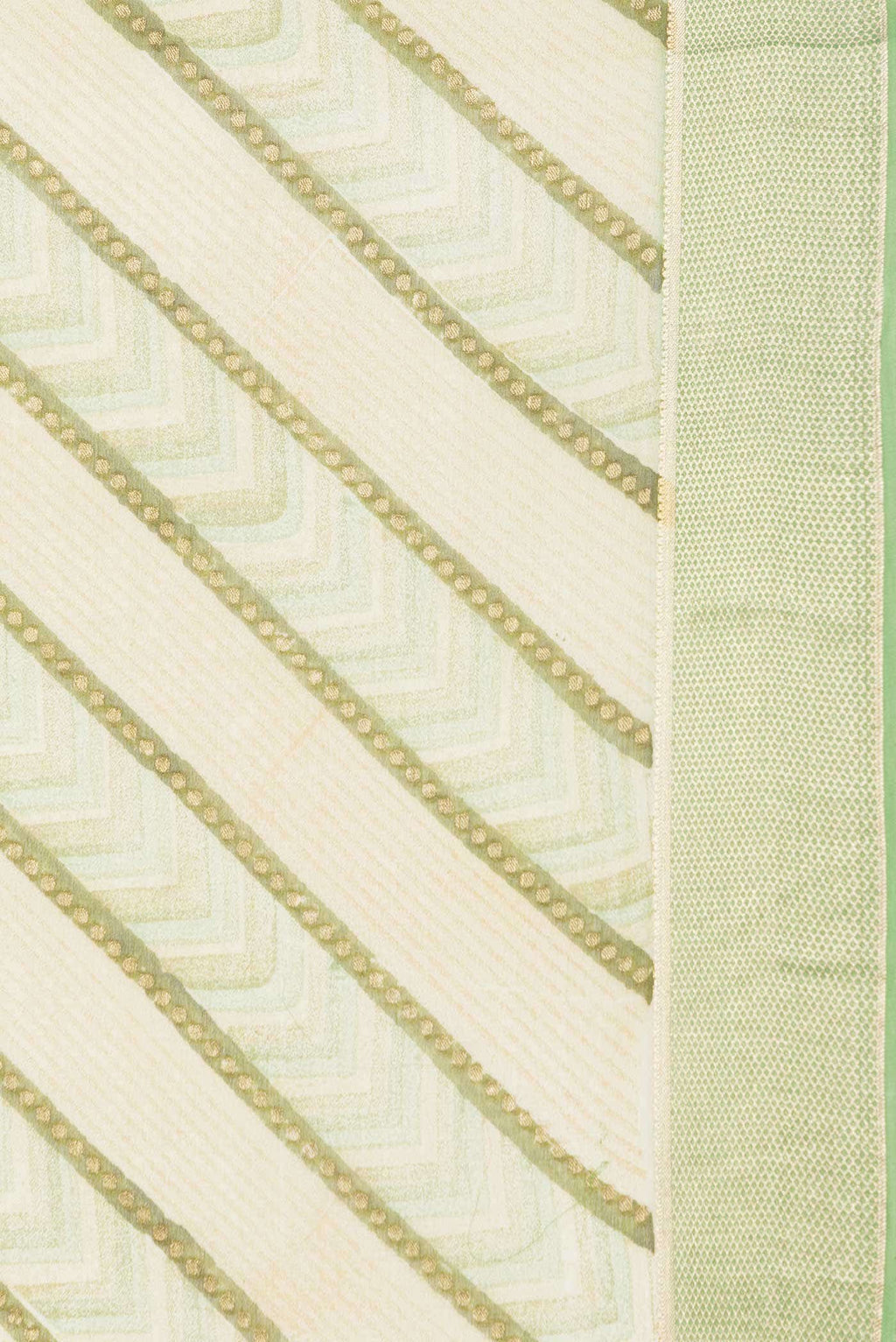 Green Dual Tone Mysore Georgette Saree