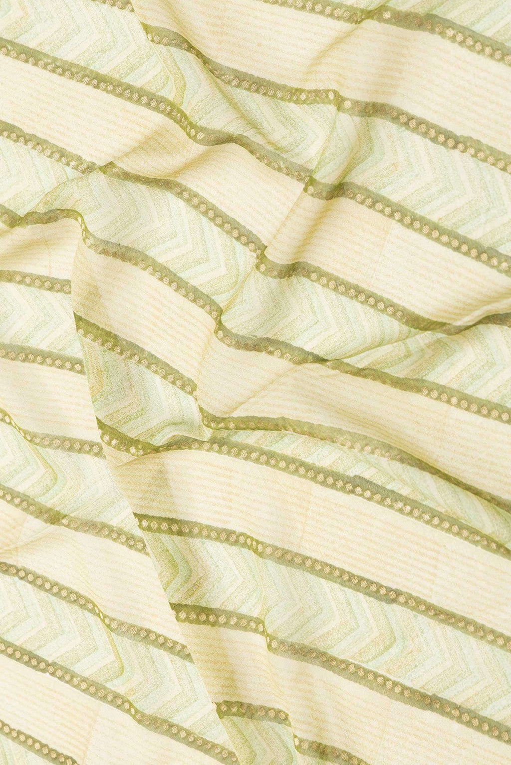 Green Dual Tone Mysore Georgette Saree