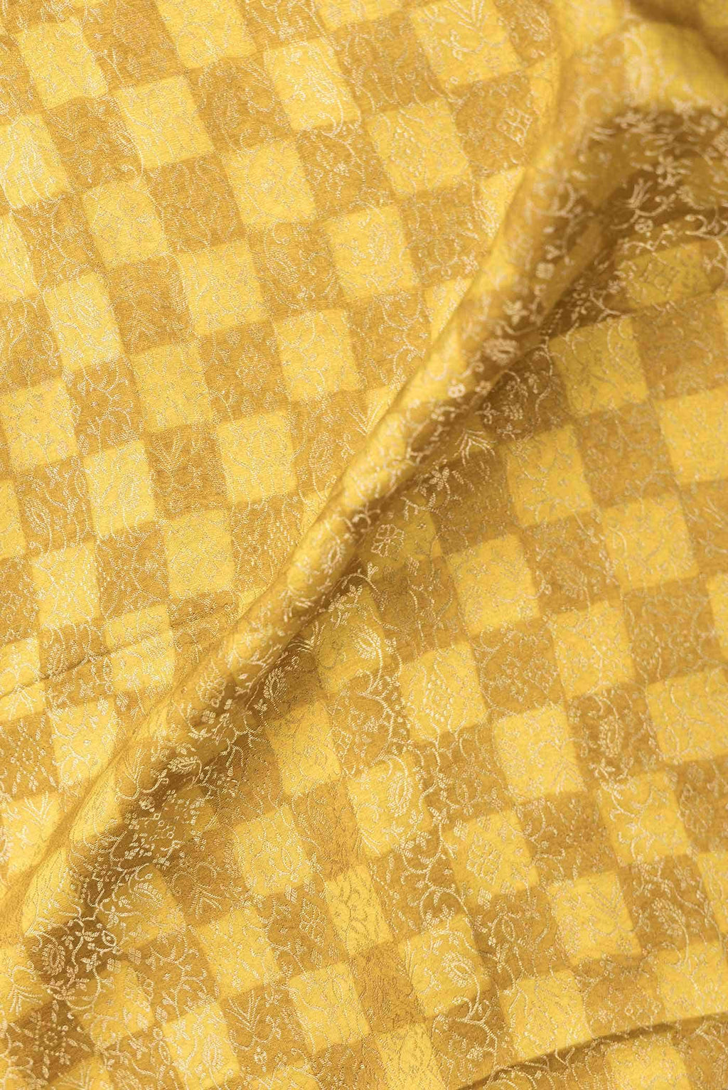 Mustard Dual Tone Banarasi Georgette Saree