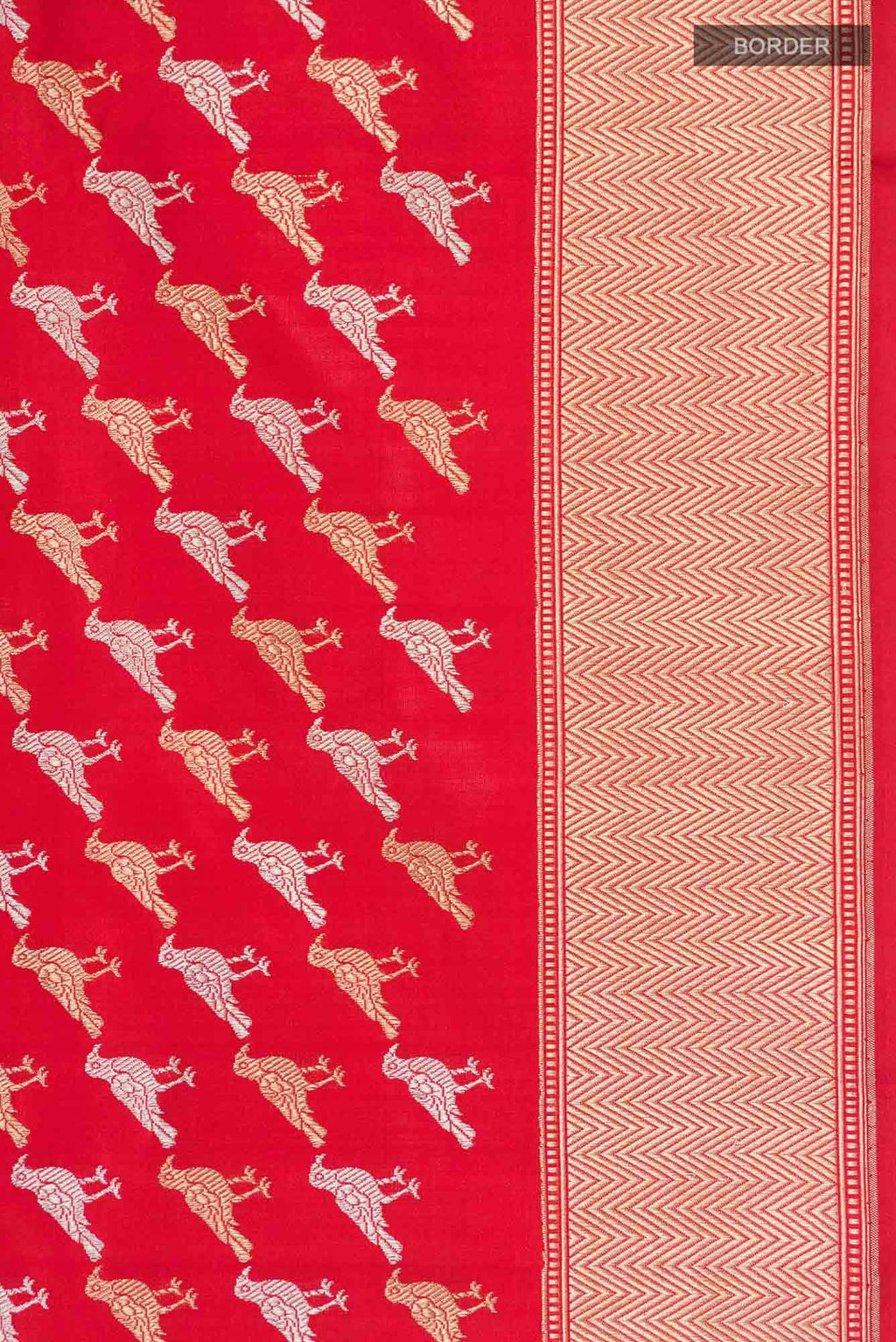 Pure Silk Pure Zari Red Banarasi Saree