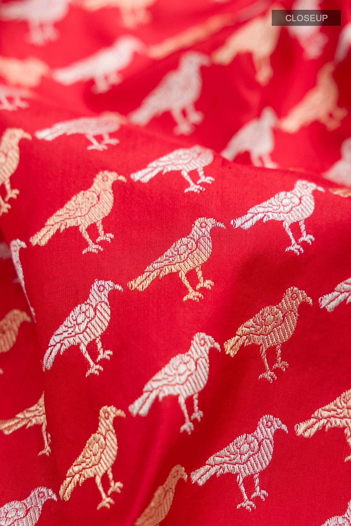 Pure Silk Pure Zari Red Banarasi Saree