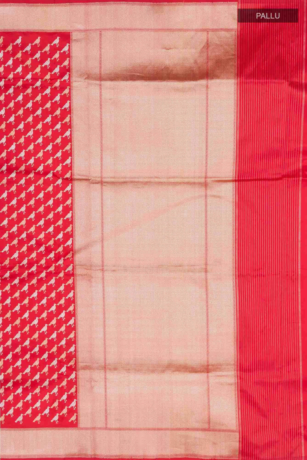 Pure Silk Pure Zari Red Banarasi Saree