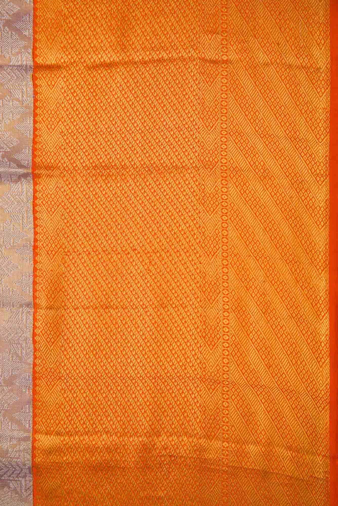 Lavender Kanchipuram Tissue Silk Saree