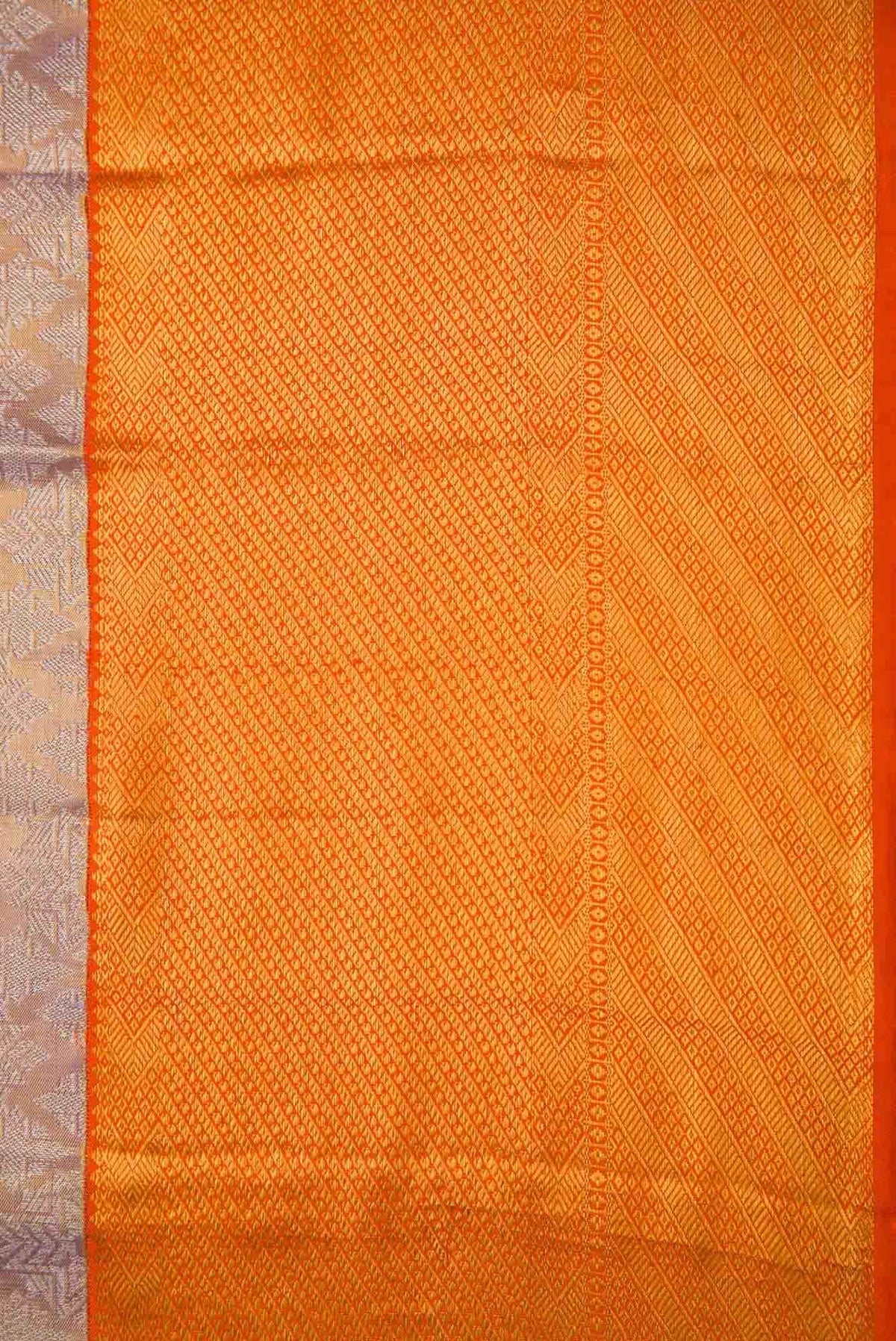 Lavender Dual Tone Kanjivaram Tissue Silk Saree
