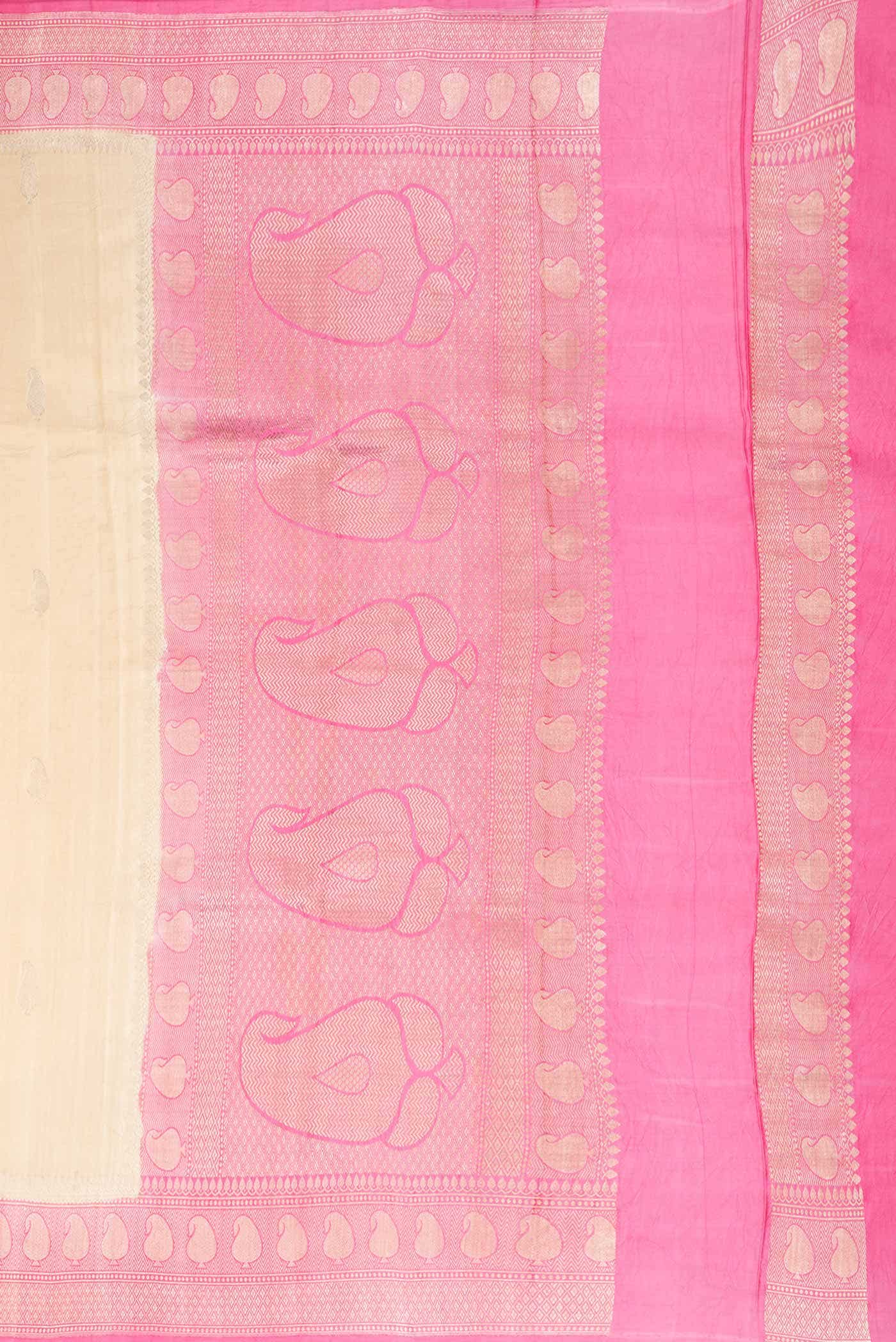 Sandal Satin Crepe Saree
