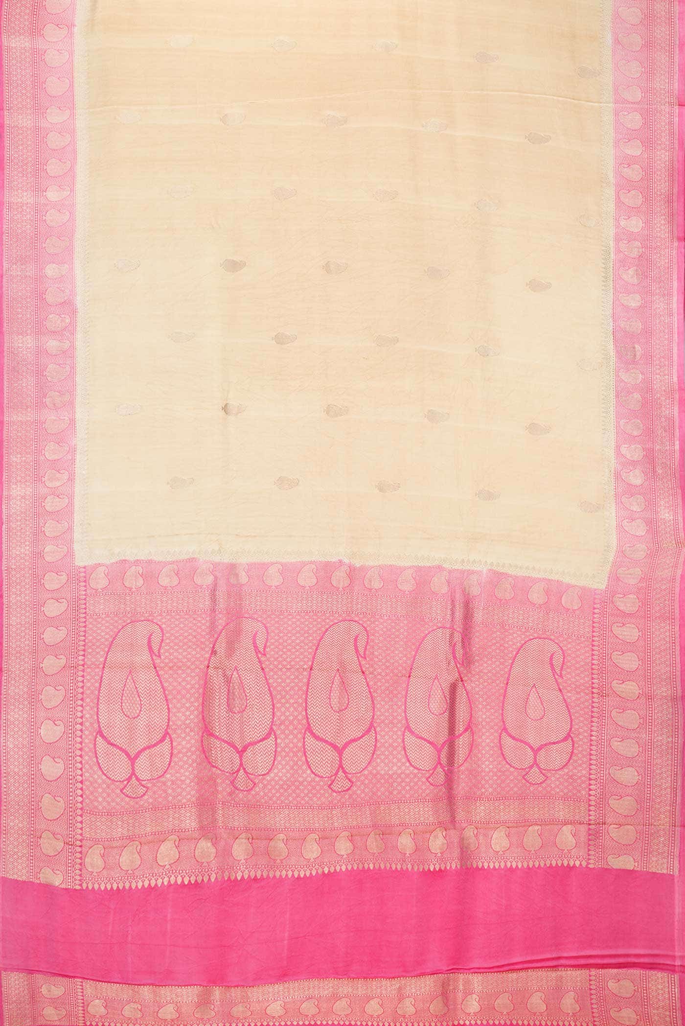 Sandal Satin Crepe Saree