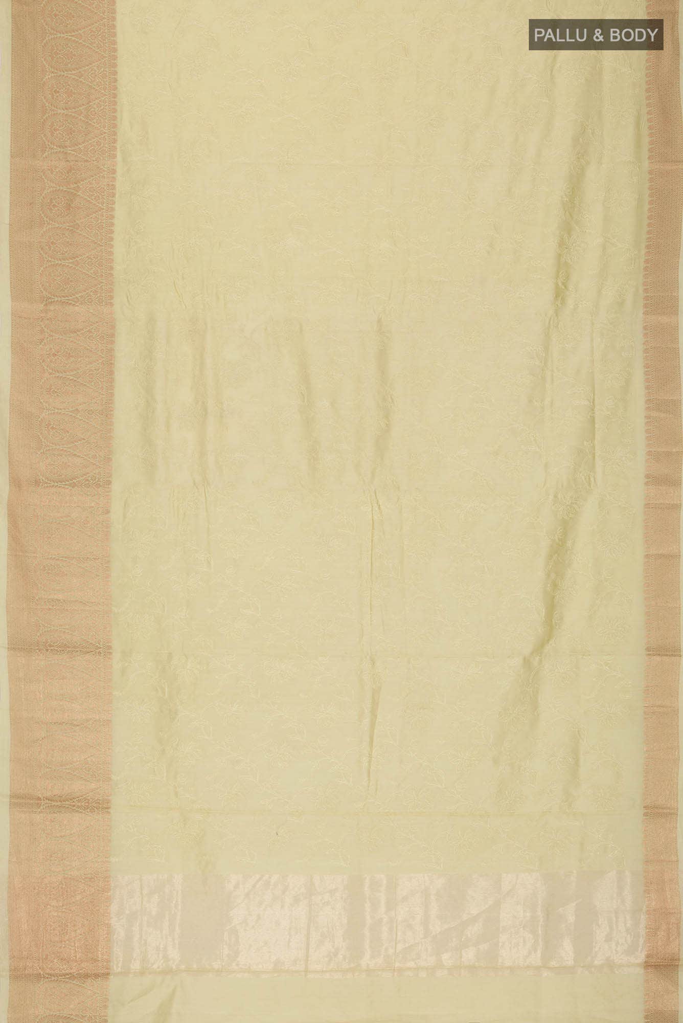 Yellow Bhagalpuri Tussar Silk Saree