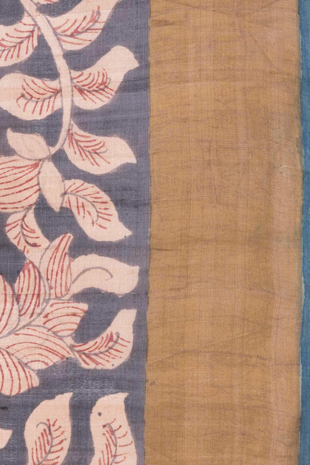 Coffee Brown Dual Tone Tussar Silk Saree
