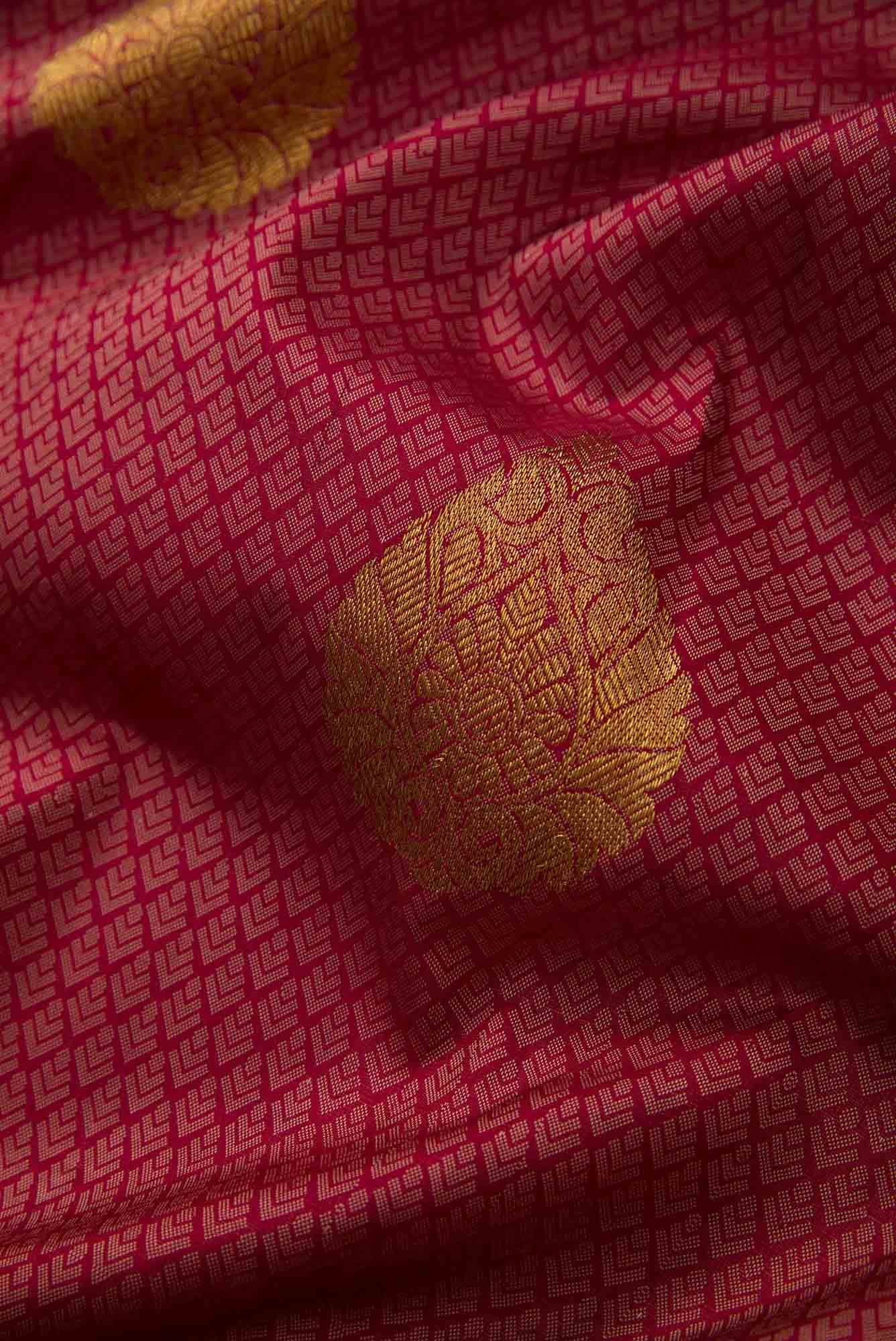 Maroon Kanchipuram Silk Saree