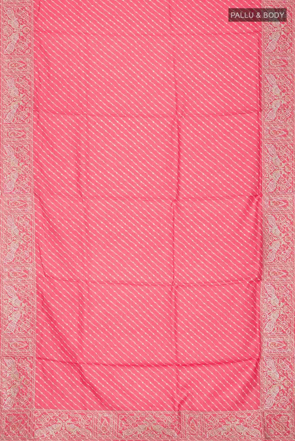 Red Bhagalpuri Tussar Silk Saree