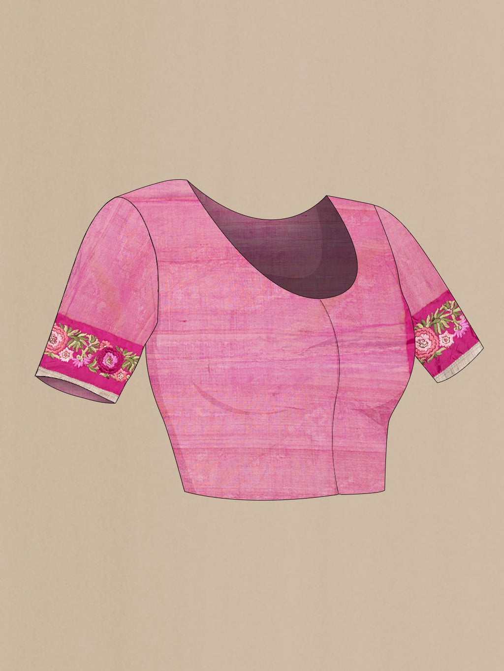 Gold Dual Tone Chanderi Silk Saree