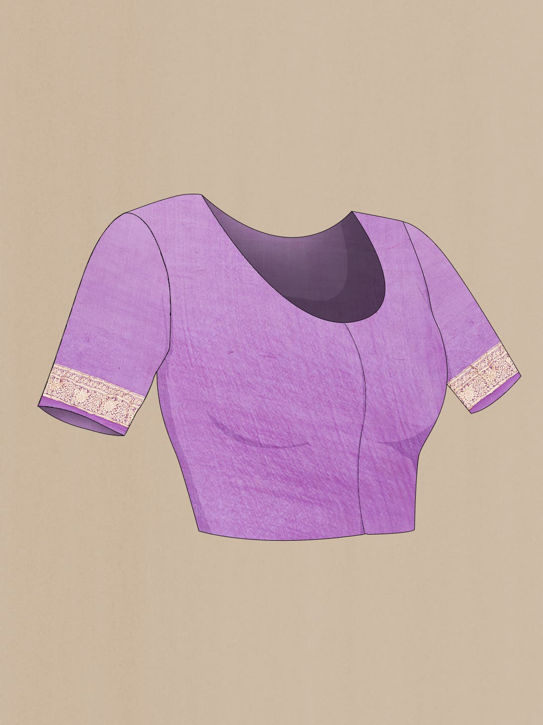 Purple Dual Tone Mysore Georgette Saree