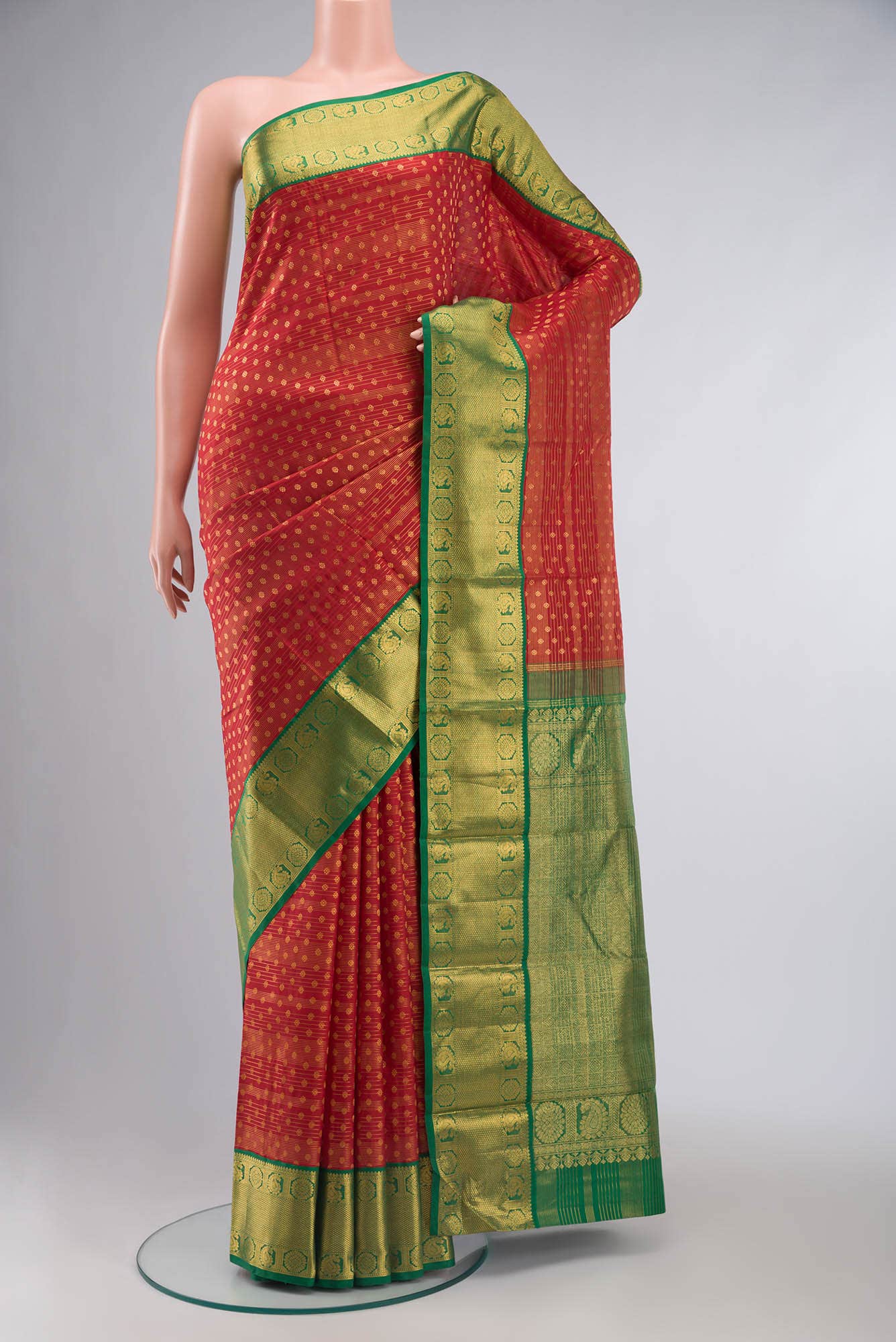 Red Kanchipuram Silk Saree