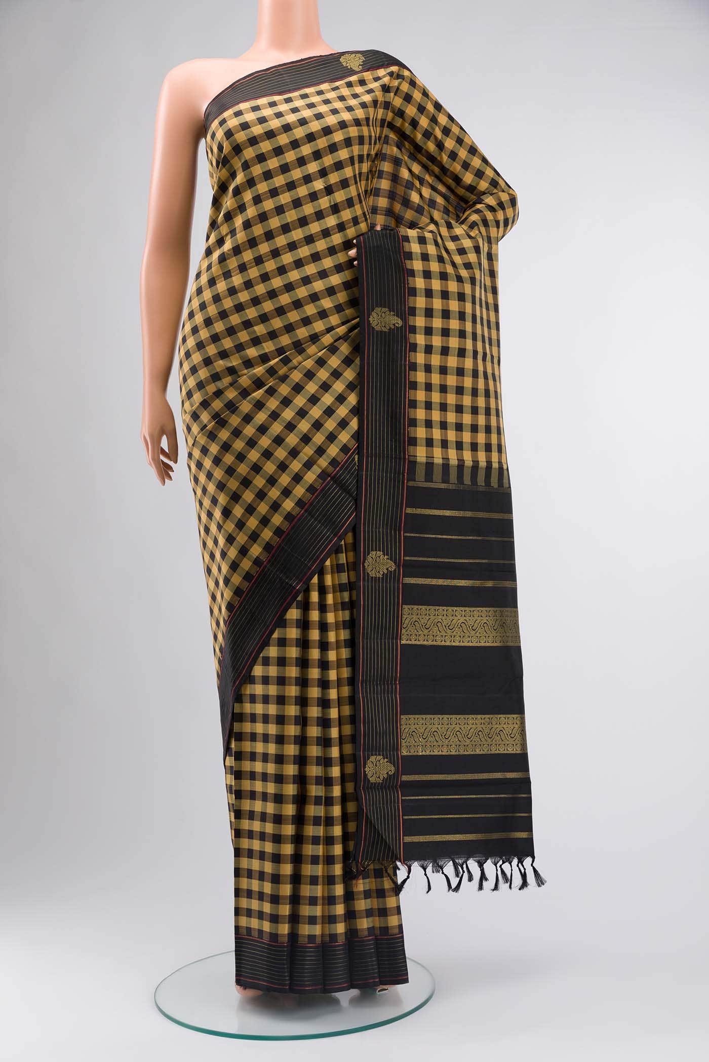 Pure Silk Pure Zari Multi Kanchipuram Saree