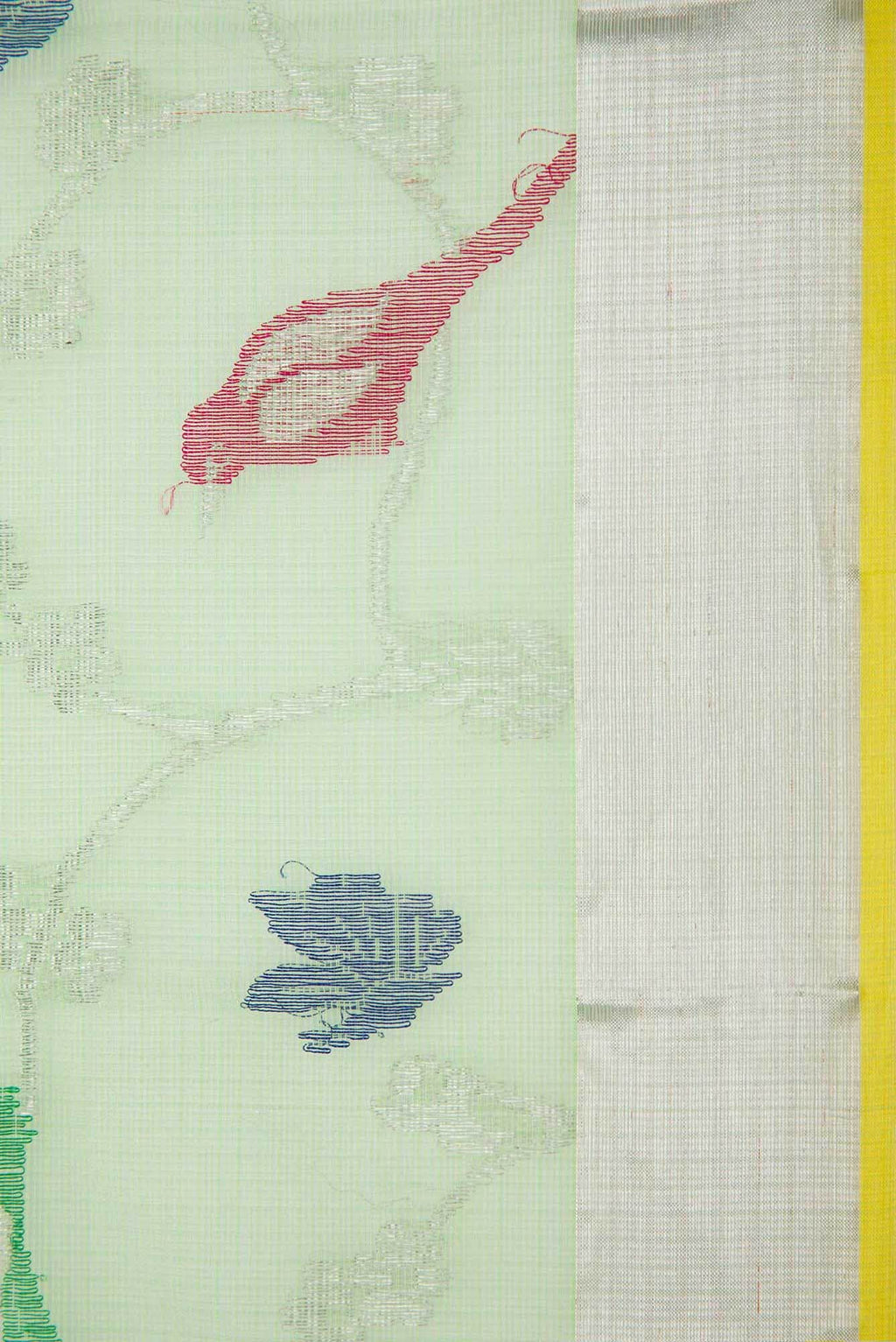 Pista Green Kota Silk Saree