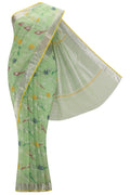 Pista Green Kota Silk Saree