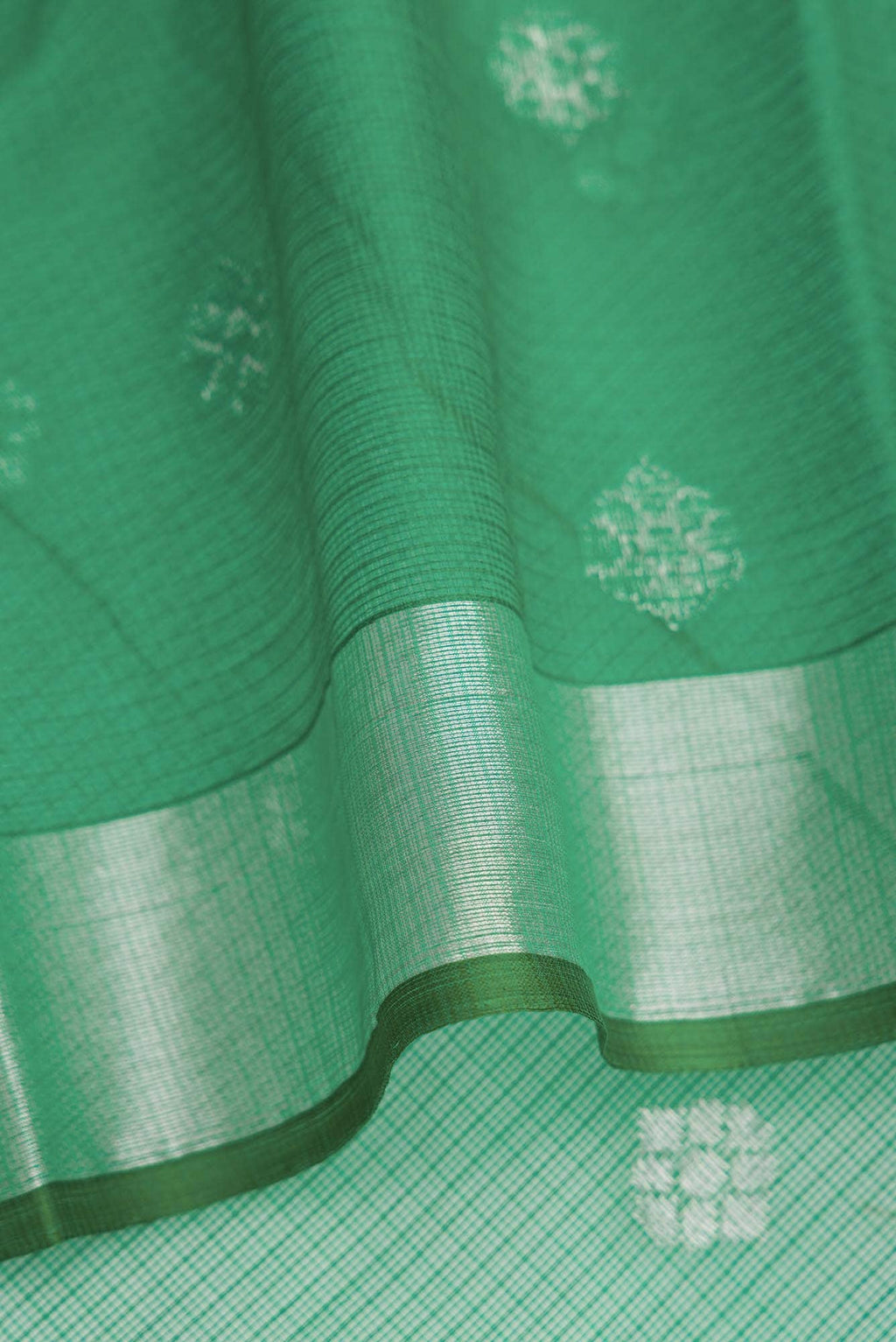 Pista Green Dual Tone Kota Silk Saree
