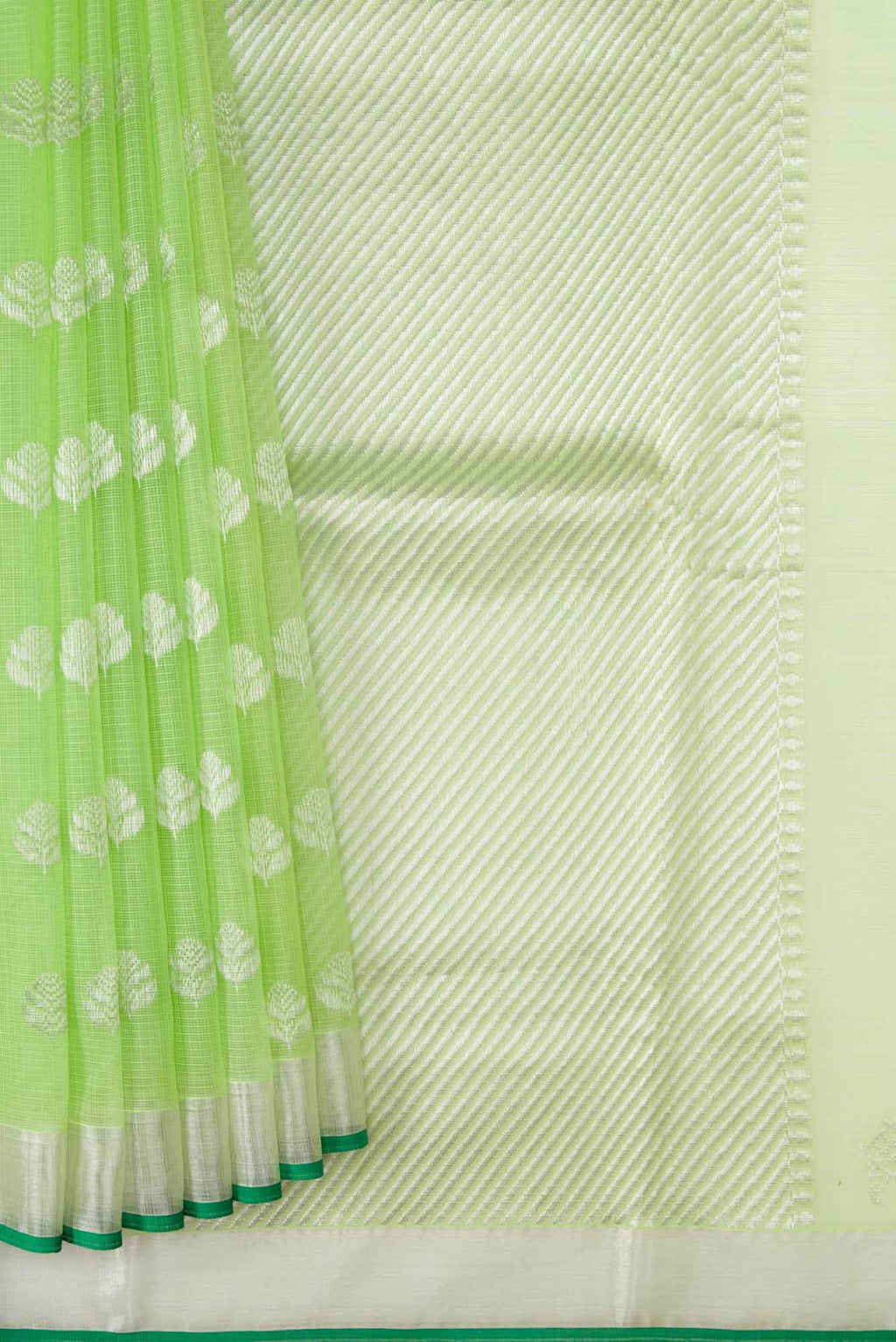 Pista Green Dual Tone Kota Silk Saree