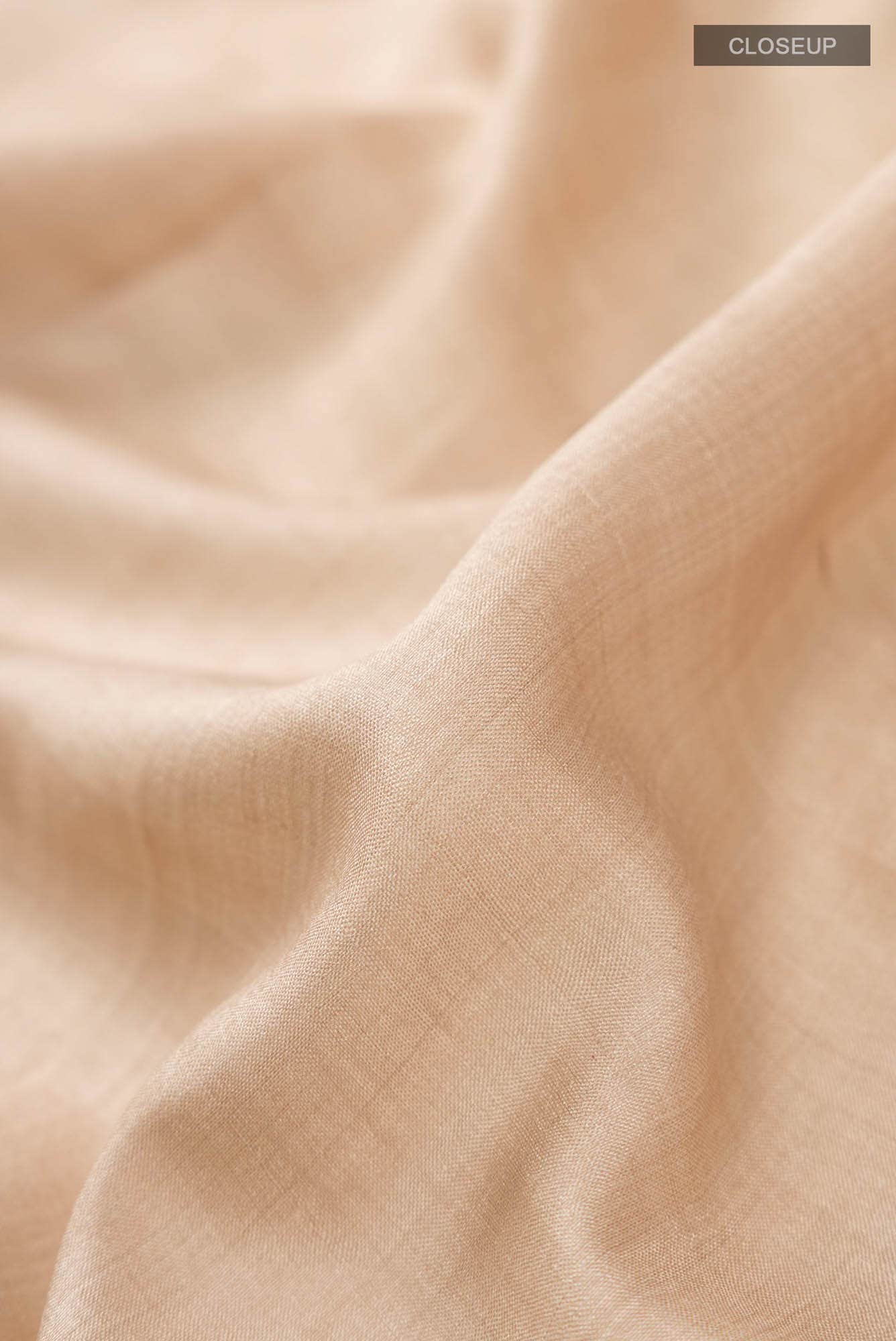 Beige Bhagalpuri Tussar Silk Saree