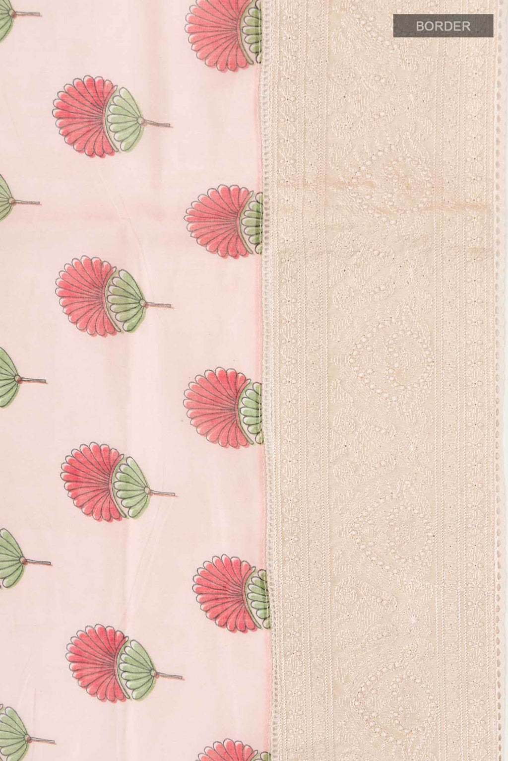 Peach Silk Cotton Saree