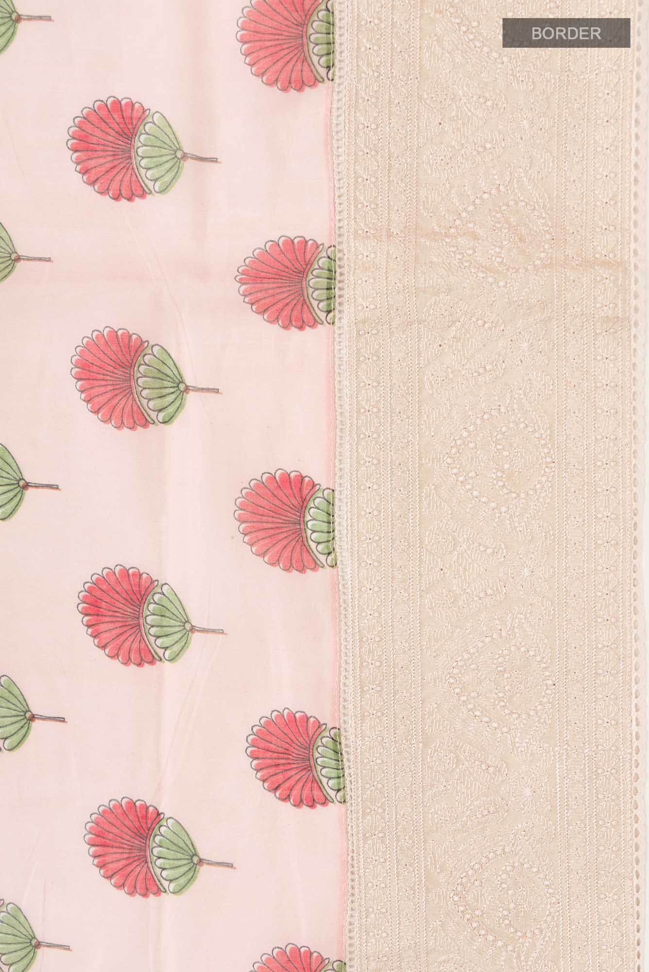 Peach Silk Cotton Saree
