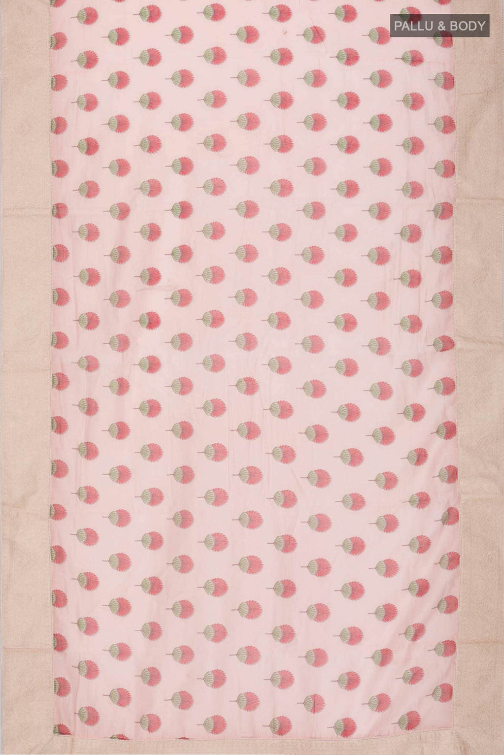Peach Silk Cotton Saree