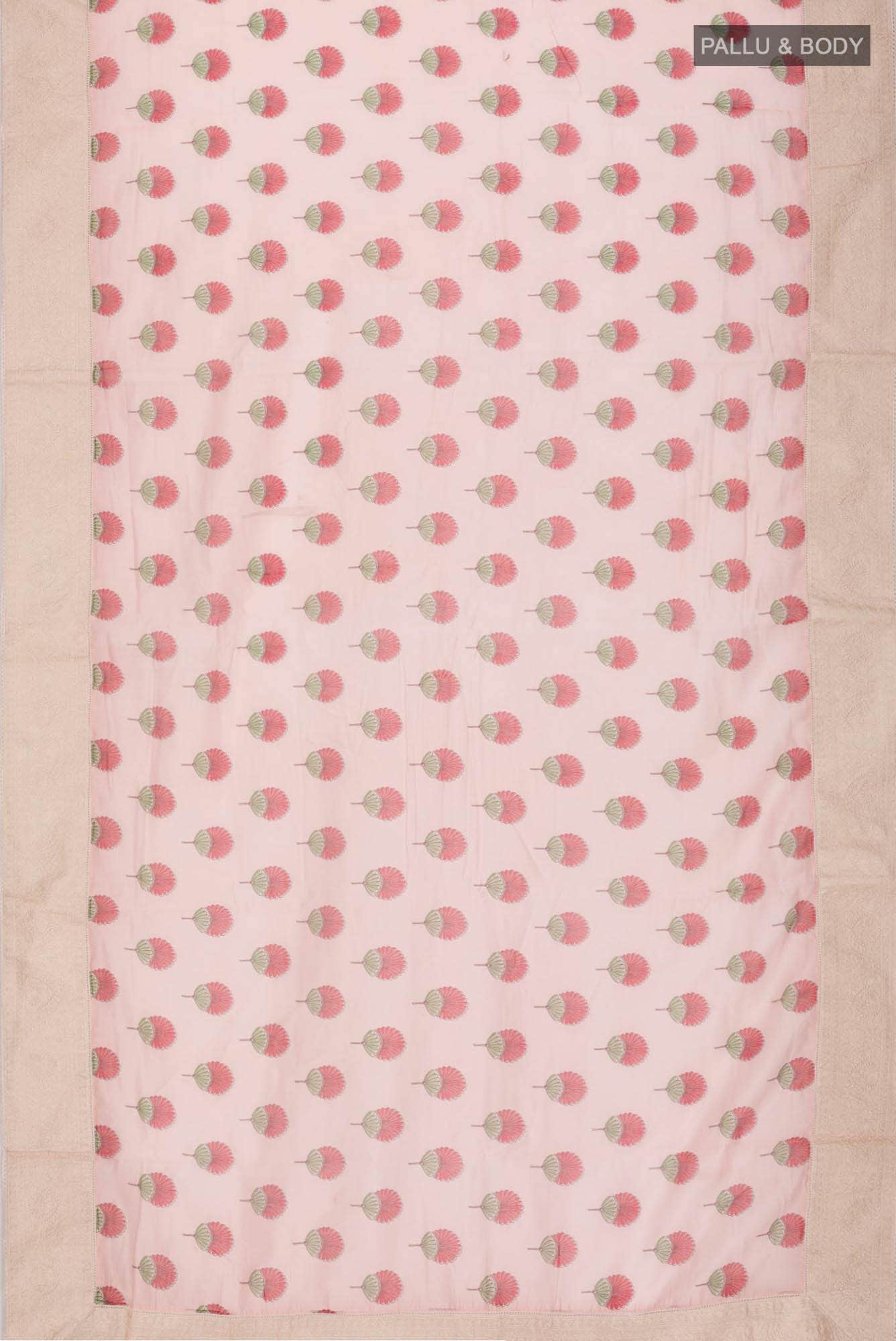 Peach Silk Cotton Saree